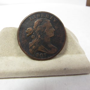 Draped Bust Large cent 1803 Small Date Large Fraction Copper United States COIN VF Condition