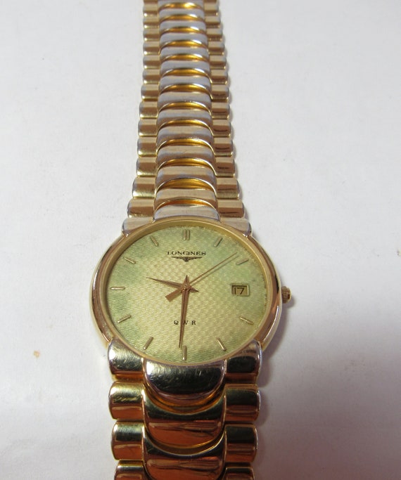 Vintage Longines QWR Swiss Made Wrist Watch Gold Plat… Gem