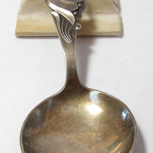 Marthinsen Norway .830 Caddy Floral Spoon