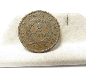 アメリカ　２セント銅貨　1864年 美品 2セント 1864年 大型モットー銅貨 米国 XF - Etsy 日本