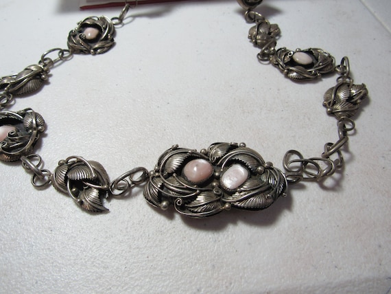 Native American Solid Sterling SILVER BELT With P… - image 2