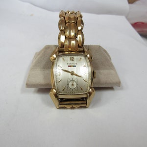Vintage 1950S Benrus Gold Filled 17 Jewel Wrist Watch