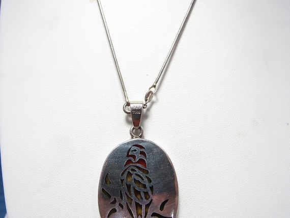 Hand Crafted Solid Sterling SILVER Plique a jour … - image 3