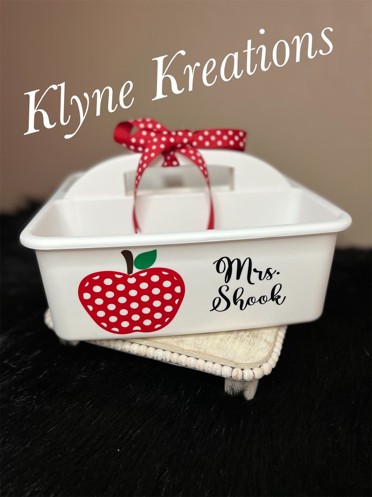 Personalized Teacher Caddy Teacher Appreciation Gift Teacher Etsy