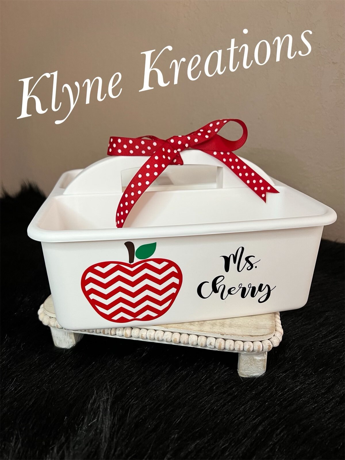 Personalized Teacher Caddy Teacher Appreciation Gift Teacher Etsy