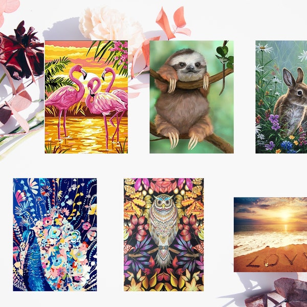 Paint by Numbers on Canvas Board Etsy