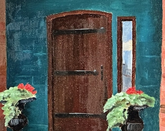 The door to Where? - 11x14 oil painting