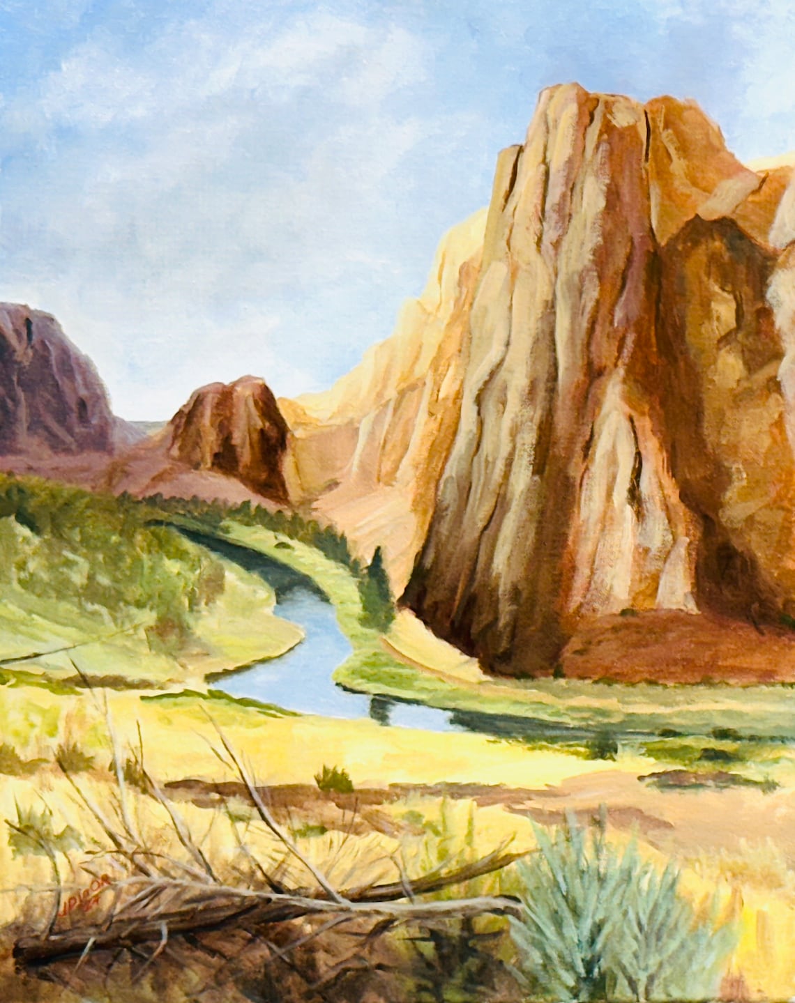 Smith Rocks Artwork Smith Rock - 16x20 Oil Painting - Etsy