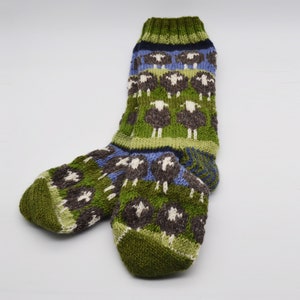 Pure Wool Winter Warm Long Herdwick Sheep Socks