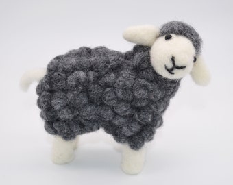 Pure New Wool Grey Sheep/Handmade