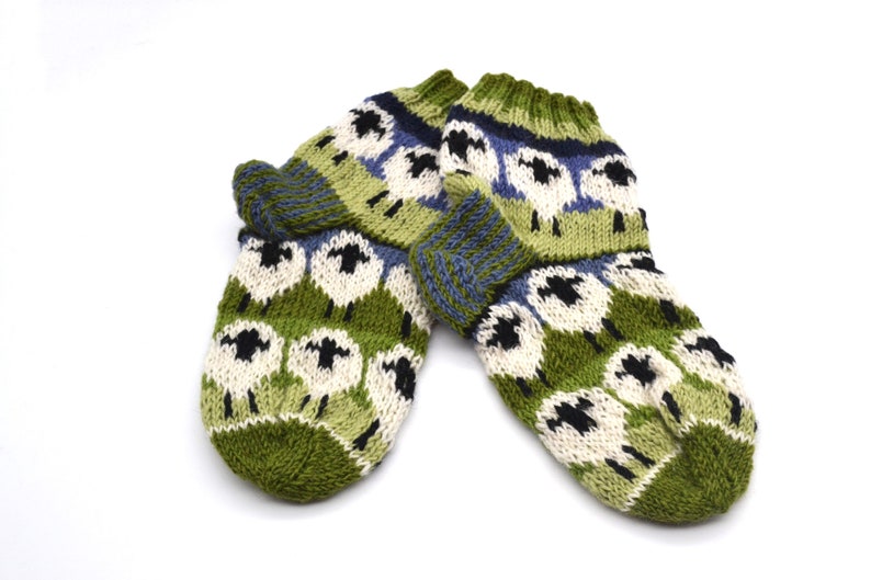 Pure Wool Knitted Winter Warm Woolly Sheep Lounge/Bed Socks image 3