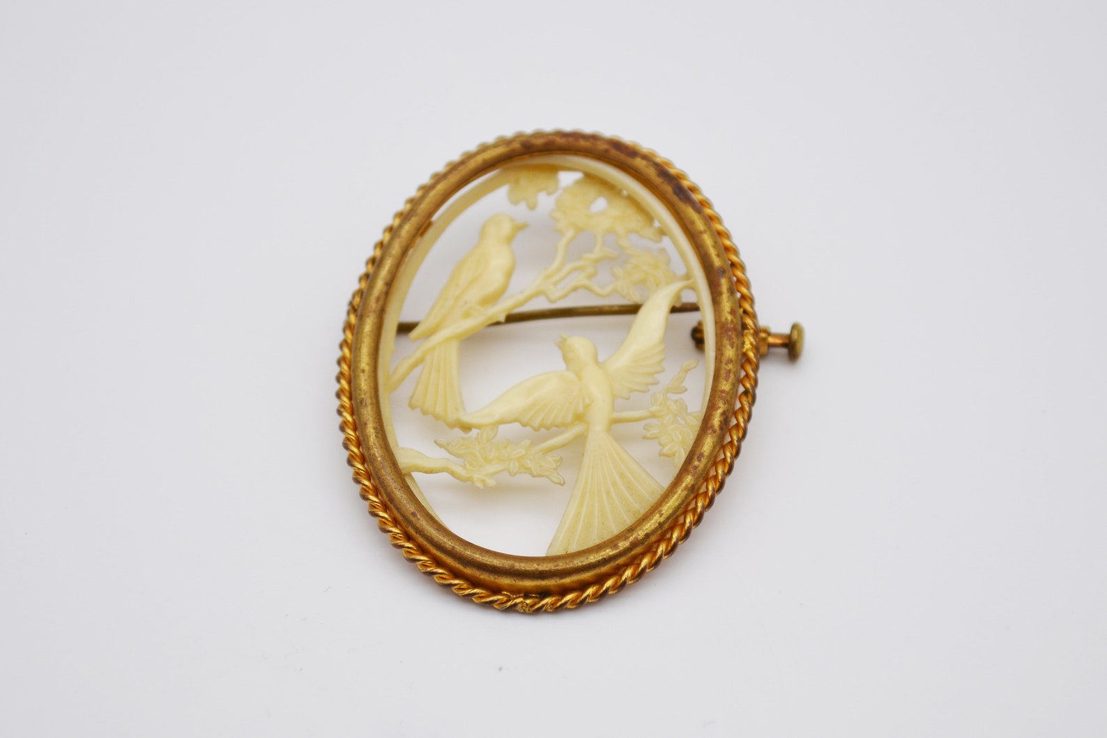 Vintage French Brooch Depose Etsy