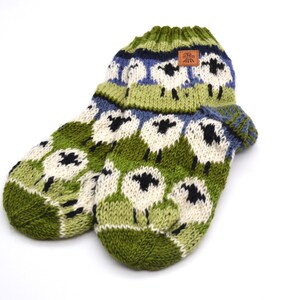 Pure Wool Knitted Winter Warm Woolly Sheep Lounge/Bed Socks image 2