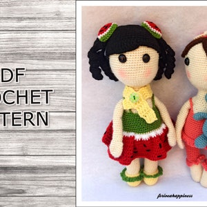 Crochet Amigurumi Doll Patterns, Crochet doll pattern BUNDLE , PDF Crochet Tutorial (English)