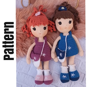 Amigurumi Pattern crochet doll pattern cute doll pattern with clothes Princess doll pattern Doll Hair Tutorial PDF (English)