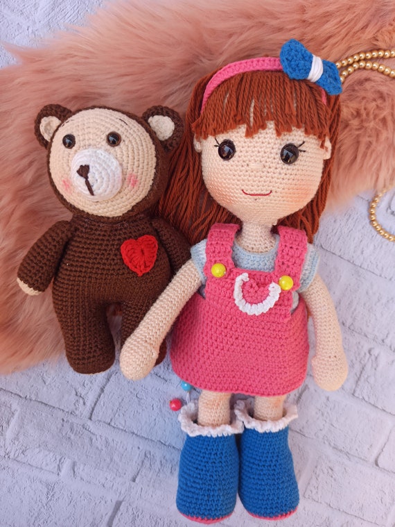PATTERN BUNDLE crochet Rainbow Ruby modèle de poupée Ours en peluche Choco  amigurumi poupée modèle d'ours en peluche PDF Anglais -  France