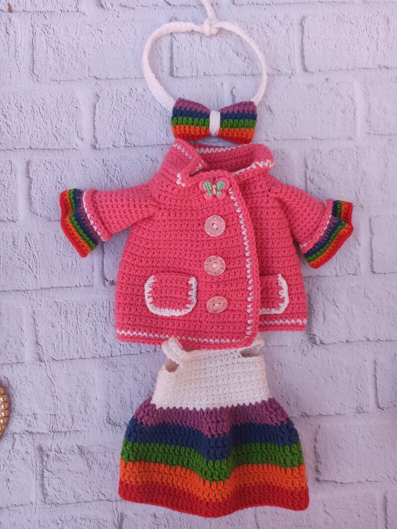Crochet Doll Clothes Pattern Crochet Doll Dress and Jacket Etsy