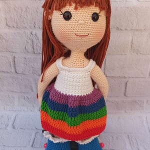 Modello per vestiti per bambole all'uncinetto, vestito e giacca per bambole all'uncinetto PATTERN per Ruby, modello bambola Amigurumi PDF (inglese) immagine 3