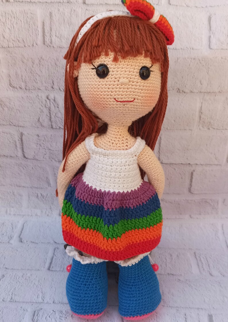 Modello per vestiti per bambole all'uncinetto, vestito e giacca per bambole all'uncinetto PATTERN per Ruby, modello bambola Amigurumi PDF (inglese) immagine 3