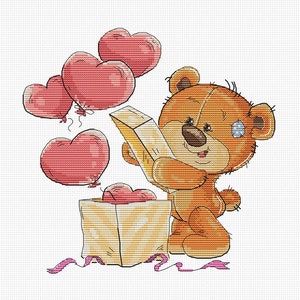Luca-S / B1177 Teddy-Bear (2) / Cross Stitch Kit
