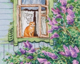 OVEN / 969 "And outside the Window is Spring" / Cross Stitch Kit