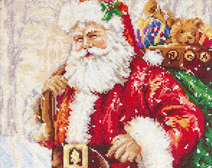 Luca-S Santa Claus Kreuzstichset - Weihnachtsmotiv 21x30cm