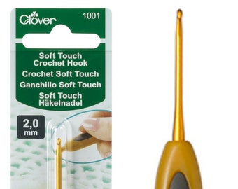 Clover / Soft Touch Crochet Hook (2.00-2.25-2.50-3.25-3.50-3.75-4.00-4.50-5.00-6.00 mm)
