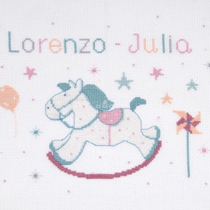 DMC / First Name Sampler, BK1746 / Cross Stitch Kit (Brand New)