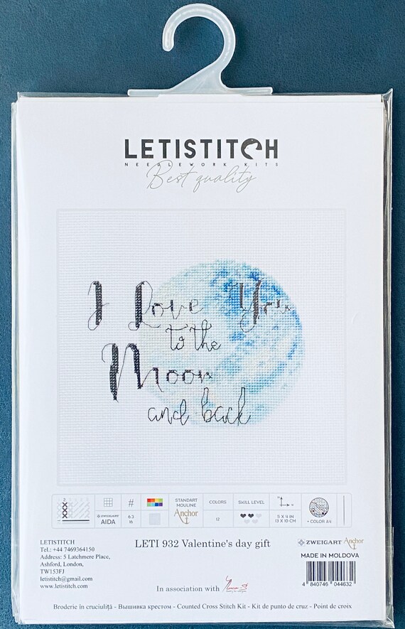 LetiStitch  LETI 932 Valentine's Day Gift  Cross Stitch Kit