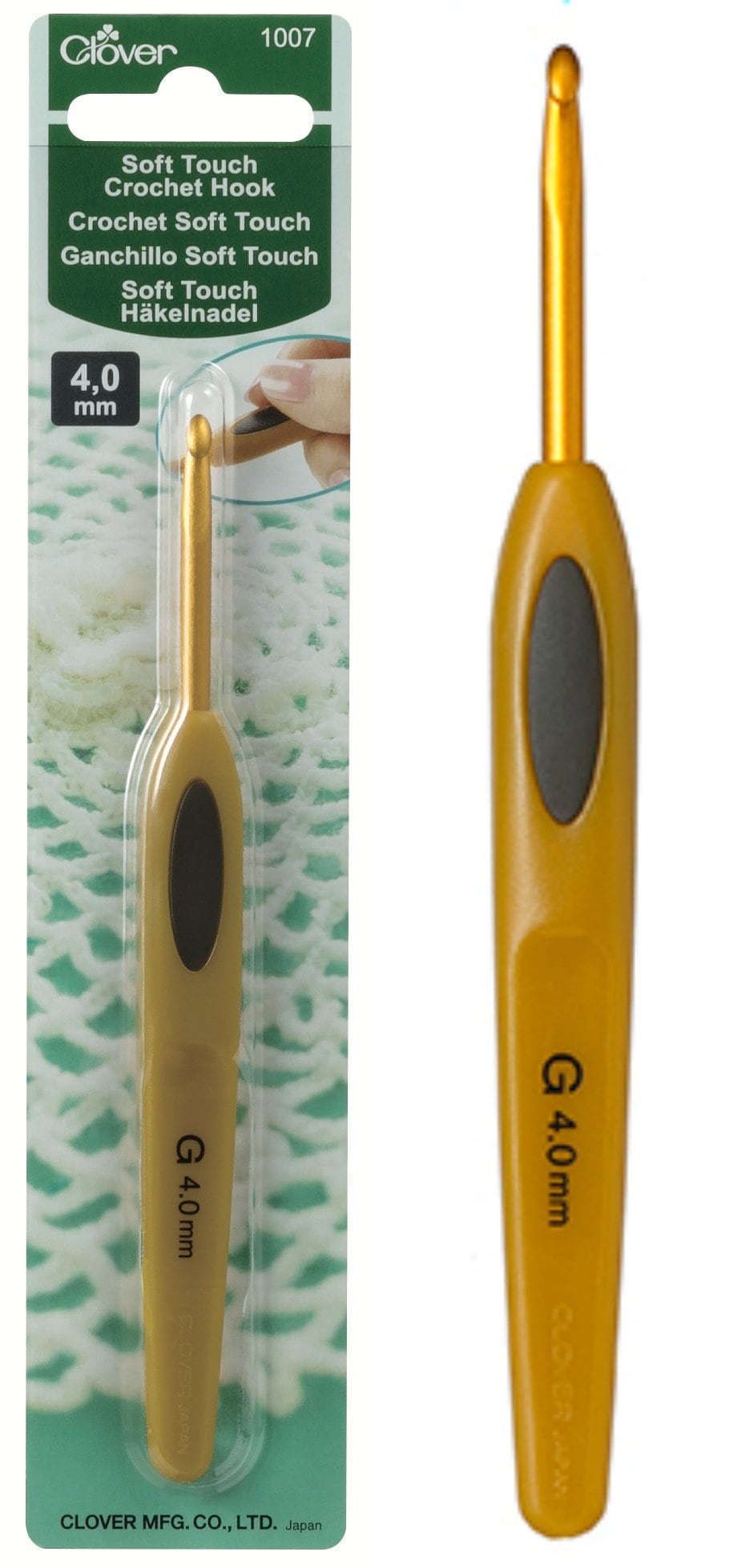 Crochet Hook Clover Soft Touch - High Quality Crochet Hooks In 8 Sizes No 14 / 0