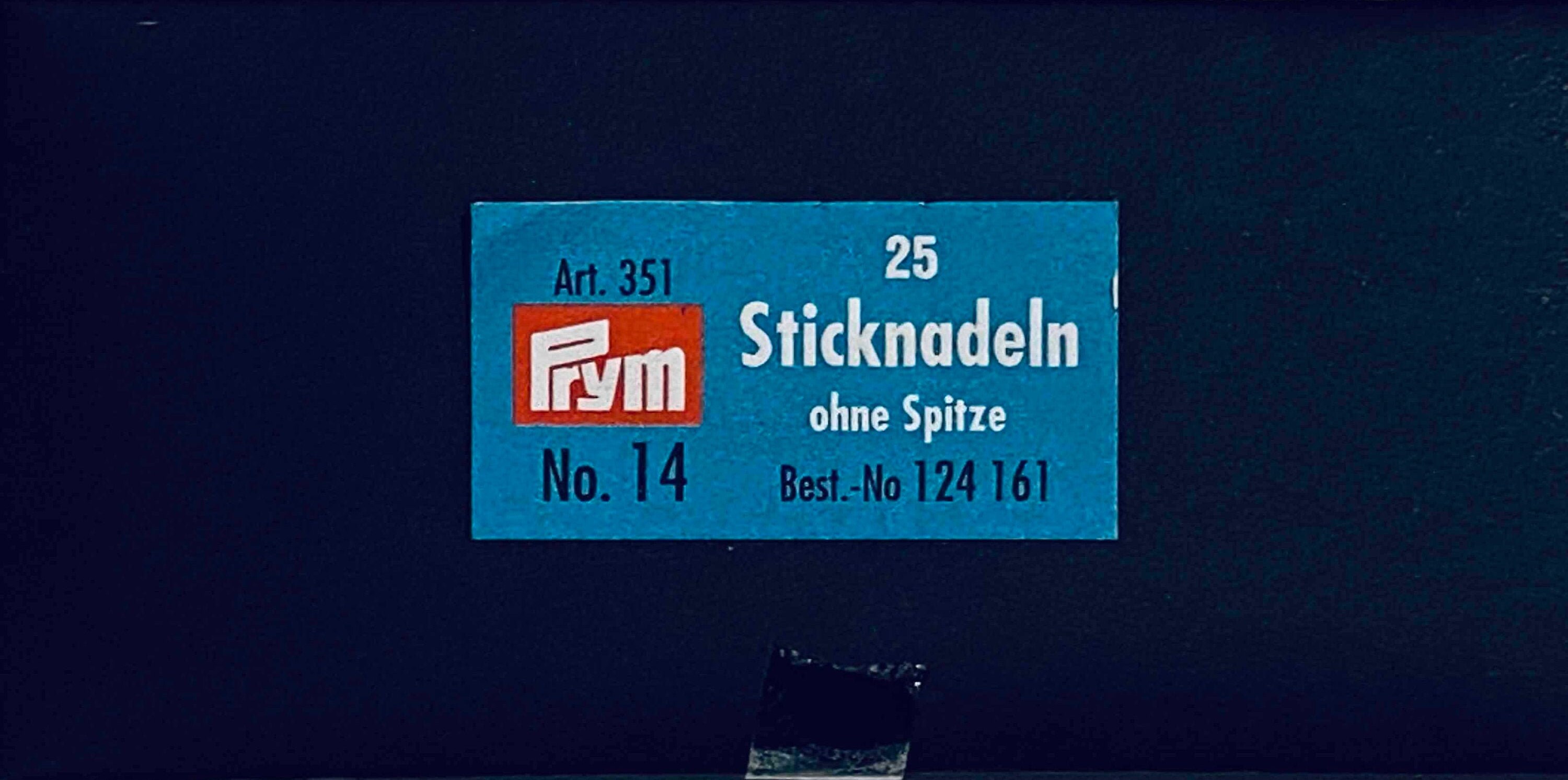 Needles / Prym_124161 Embroidery needles without point, No. 14, 1.90 x 60mm, silver eye