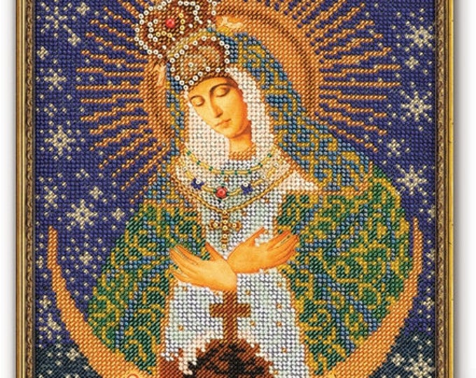 RTO / Icon Beaded Embroidery our Lady of the Gate of - Etsy