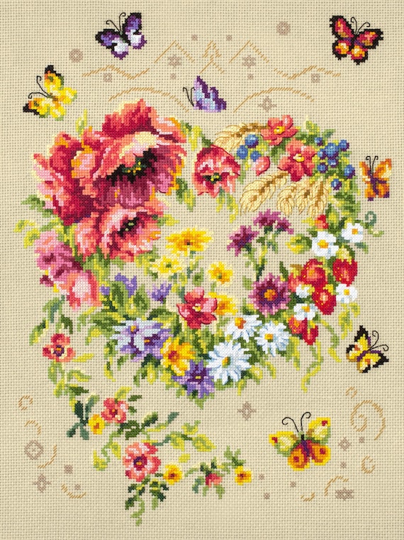 Ultimate Floral CROSS STITCH/クロスステッチ Amazon.com: Dimensions 72-76320 Floral Boots Counted Cross