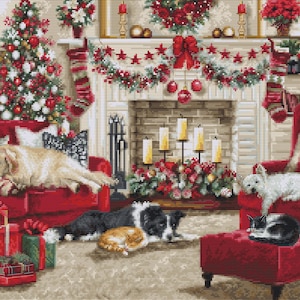 Luca-S Gold Collection / BU5013 Pets Interior / Cross Stitch Kit