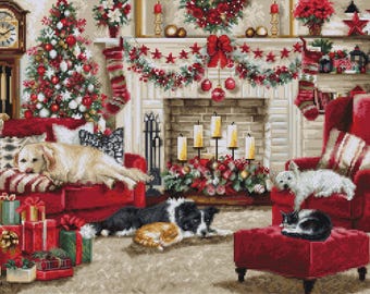Luca-S Gold Collection / BU5013 Pets Interior / Cross Stitch Kit