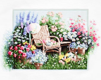 Luca-S / B2344 Blooming Garden, © Peter Motz / Cross Stitch Kit