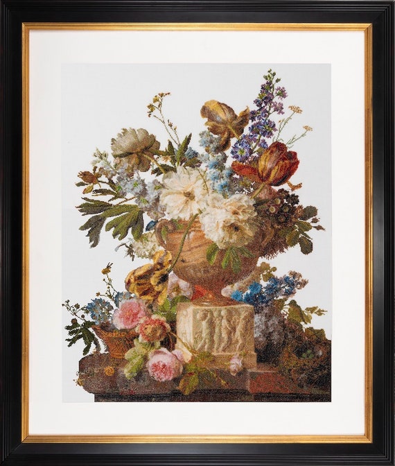 絵画 花絵 コーティング加工 G170 花霞」 F0（180×140mm） 木製パネルにケント紙 アクリル絵の具