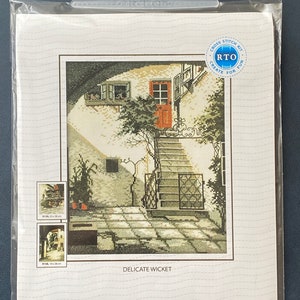 RTO Kreuzstich-Set "Alte Stadt" – 23x30 Cm, Mit Aida 14 Stoff, DMC-Garn & Nadel