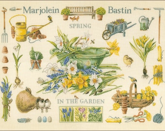 LanArte (the Art of Stitching) /PN-0007964 Spring in the Garden by ©Marjolein Bastin / Cross Stitch Kit
