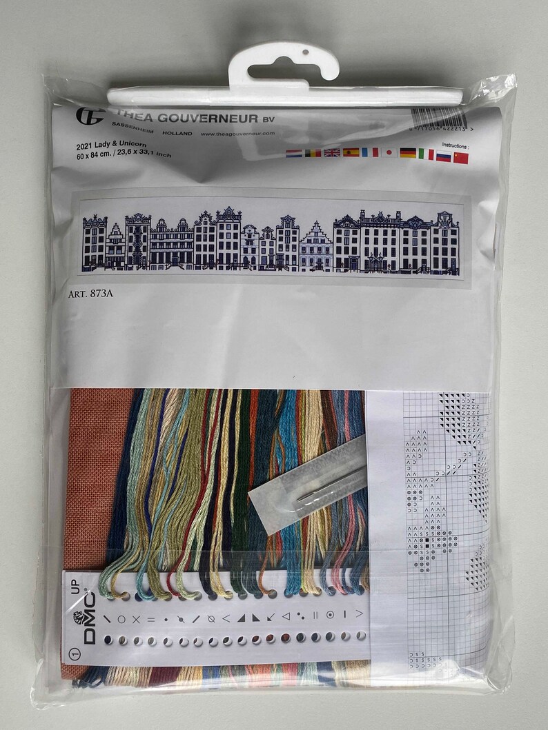 Thea Gouverneur / 2021 Lady & Unicorn / Cross Stitch Kit Etsy