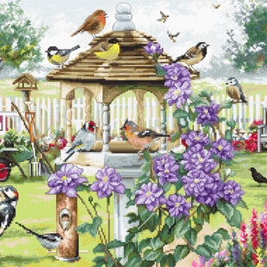 LetiStitch / LETI 944 Bird Table / Cross Stitch Kit