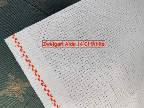 AIDA 14 Count Raw Fabric Cross Stitch Fabric, 14ct Natural Aida