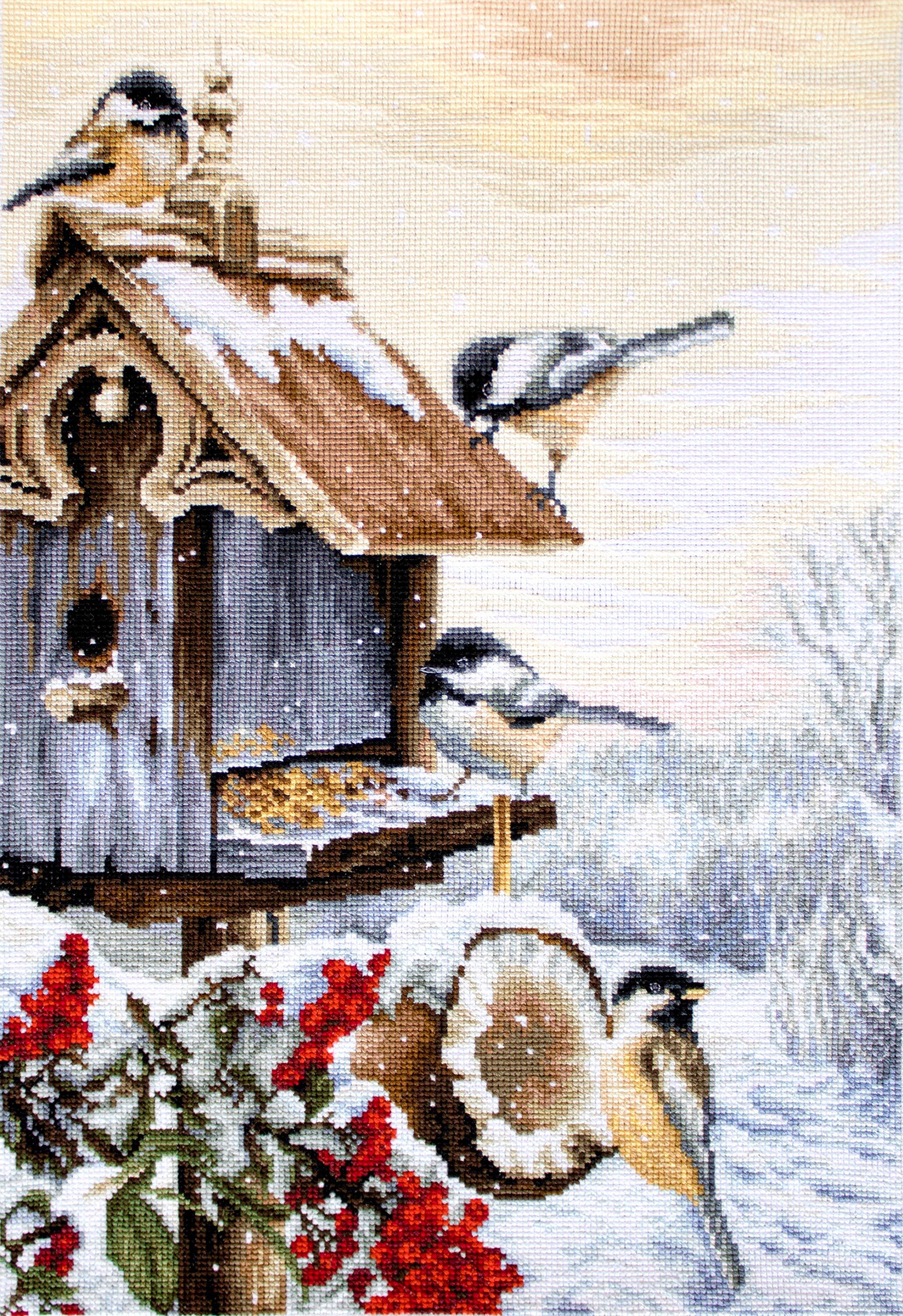 Luca-S / BU4021 Bird House / Cross Stitch Kit