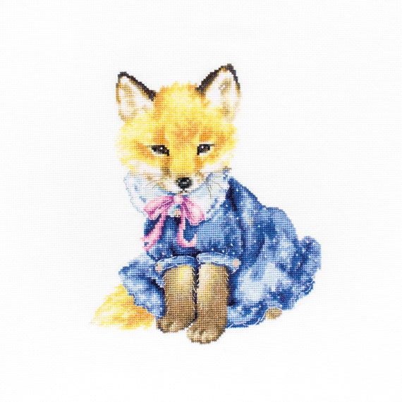 Luca-S / B1136 フォックス、© Alena Faenkova / クロスステッチキット