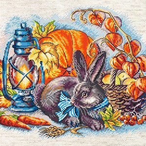 LetiStitch / L8998 うさぎの秋 / Automne avec un lagin / クロスステッチキット