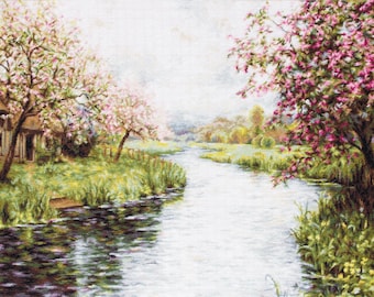 Luca-S / B545 Spring Landscape / Cross Stitch Kit