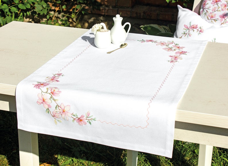 Cross Stitch Kit Luca-S FM003 Table Runner 76x46 cm Embroidery Size 66x36 cm