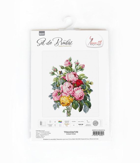 Luca-s / BA2372 Roses / Cross Stitch Kit - Etsy Finland