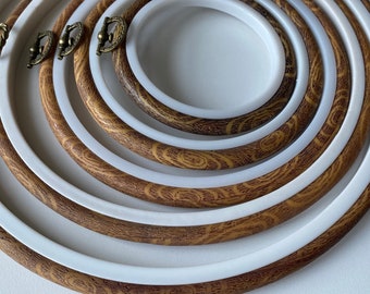 10-14-17.3-21.8-26cm Round Imitation Wood Display Frame /Imitation Wood  Embroidery Hoop / Imitation Wood Cross Stitch Hoop