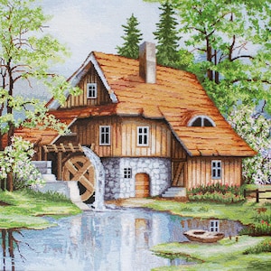 Luca-S / B492 Spring Landscape / Cross Stitch Kit